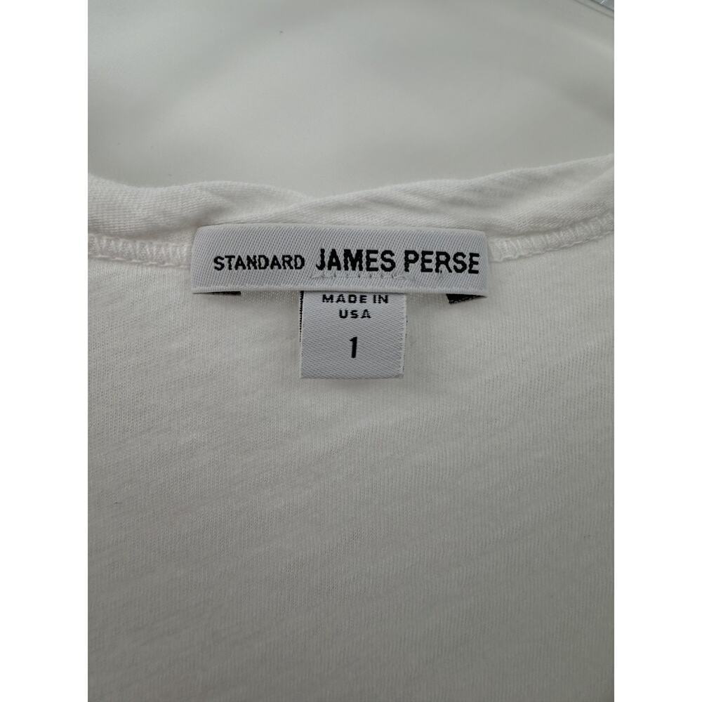 James Perse Women's White Cotton Scoop Neck Tank Top Size 1 - Picture 4 of 8